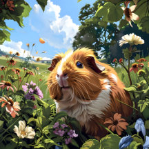 Guinea Pig In Spring