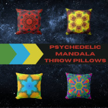 Psychedelic Mandala Pillows