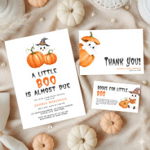 Little Boo Halloween Pumpkin Baby Shower