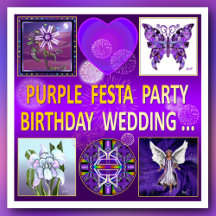Purple BIRTHDAY / FESTA / PARTY / WEDDING