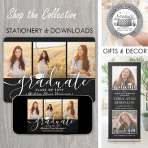 Black, White & Silver Graduation Celebration