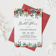 Winter Blooms Bridal Shower Collection