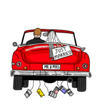 Retro Pop Art We Got Married