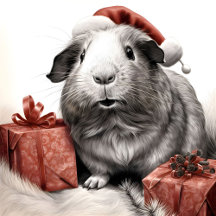 Santa Guinea Pig Christmas