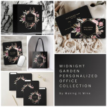 Midnight Garden Personalized Office Collection
