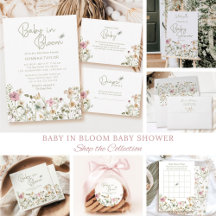 Baby in Bloom Wildflower Girl's Baby Shower