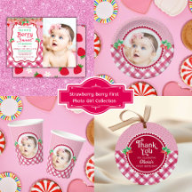 Strawberry Shortcake 1st Birthday Girl Party