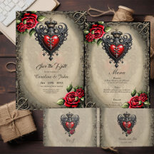 Elegant yet mystical gothic heart 