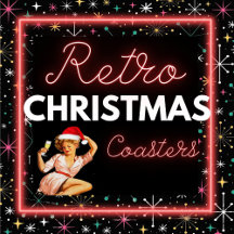 Retro Funny Christmas Coasters