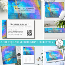 Colorful Marble Stone Labradorite Crystal Office