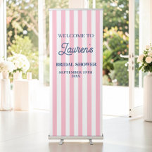  Cute Pink Striped Bridal Shower | Bachelorette
