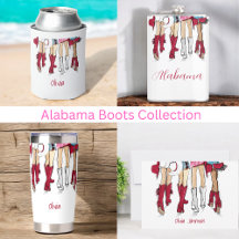 Alabama Ladies Fashion Illustration Cowboy Boots