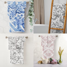 Unique Vintage Chic Bath Towels