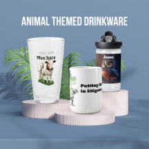 Animal Themed Drinkware