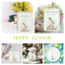 Pastel Bunny Easter Elegant Spring