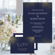 Navy & Gold Stardust Wedding Collection