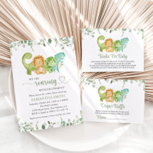 Cute Dinosaurs Baby Shower Collection