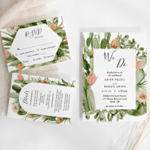 Cactus Floral Desert Wedding Collection