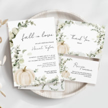 Fall in Love Pumpkin Bridal Shower