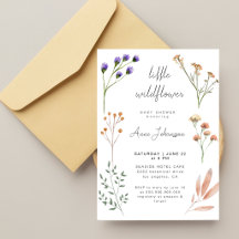 WILDFLOWER FRAME baby shower