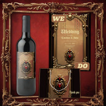 Elegant luxurious heart emblem.