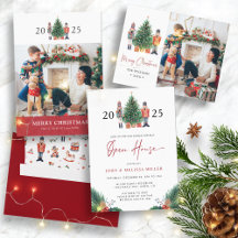 2025 Christmas Nutcracker Holiday Party Cards