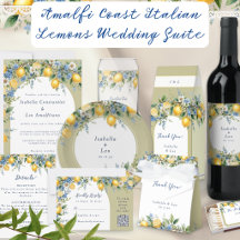 Amalfi Coast Italian Lemons Wedding Suite