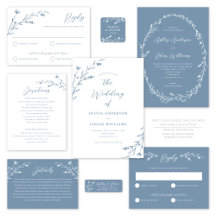 WEDDING   Rustic Wildflowers   Dusty Blue 