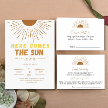 Here comes the sun baby shower collection