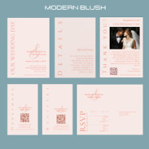 Modern Blush Wedding Collection