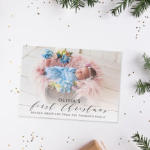 Elegant Baby First Christmas