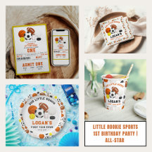 Little Rookie Sports 1st Birthday Party Collection