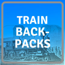 Train Backpacks & Drawstring Bags
