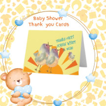 Baby Shower Invitations, Thank You Cards