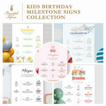 Kids Birthday Milestone Signs