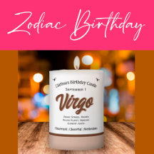 Zodiac Birthday, Zodiac Candles