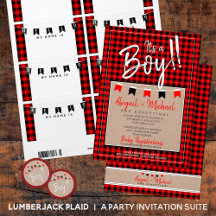 Lumberjack Buffalo Plaid Party Suite