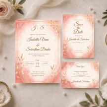Elegant Blush Watercolor Wedding