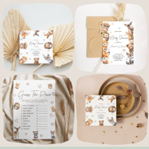 Cute Minimal Woodland Animal Theme