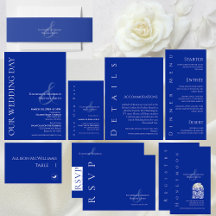 Modern Blue and White Wedding Collection