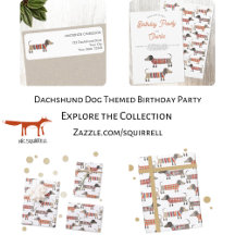 Dachshund Dog Themed Birthday Party