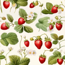 Timeless Berry Bliss Strawberry Pattern