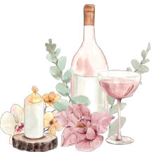 Romantic wedding flowers blooming garden