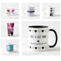 Heart Mugs - Coffee, Latte, and Soup Mugs