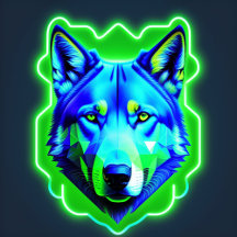 Stickers wolf