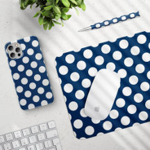 Navy Polka Dots - Home Decor and Accessories