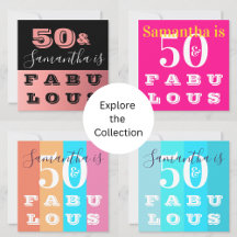 50 and Fabulous party supply Ideas