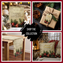 Vintage Gold Christmas Collection   Holiday Cards 