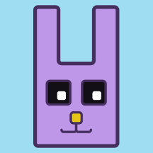 Square Easter Bunnies