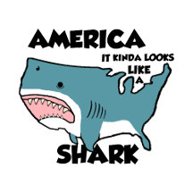 America Kinda Looks Like A Shark Gifts!